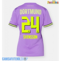 Camisa de time de futebol Borussia Dortmund Daniel Svensson #24 Replicas 3º Equipamento Feminina 2026-27 Manga Curta